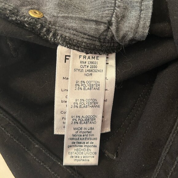 Frame Le High Skinny jeans with gold zippers at ankles - Picture 7 of 8